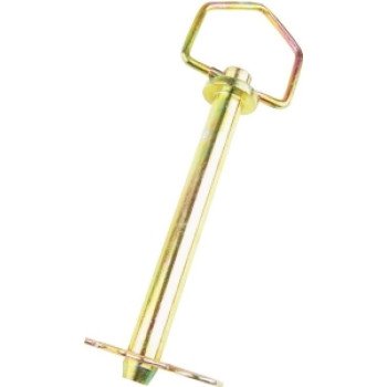 SpeeCo S071022C0 Hitch Pin, 5/8 in Dia Pin, 7-3/4 in L, 6-1/4 in L Usable, 2 Grade, Steel, Yellow Zinc Dichromate