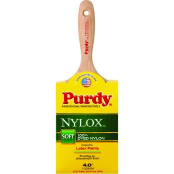 Purdy Nylox Swan 400240 Wall Brush, Nylon Bristle, Beaver Tail Handle