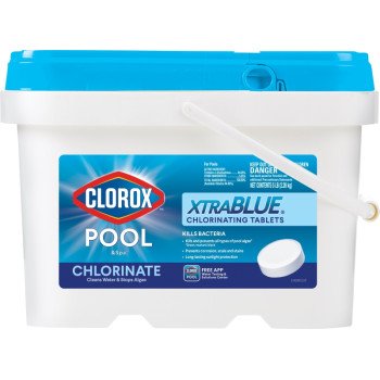 Clorox POOL & Spa XtraBlue 23005CLX Chlorinating Tablet, Solid, Chlorine, 5 lb