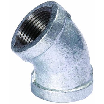 B & K 510-210BC Pipe Elbow, 3 in, Threaded, 45 deg Angle