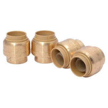 RELIANCE WORLDWIDE U514LFA4 Cap, 1/2 in, Brass, 200 psi Pressure