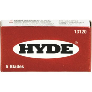 Hyde 13120 Blade, Razor, 1-Edge Blade, Steel Blade
