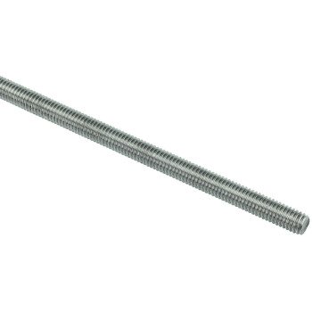 Stanley Hardware 4002BC Series N218-230 Threaded Rod, 3/8-16 in Thread, 36 in L, Coarse Grade, Stainless Steel