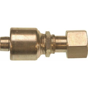 Gates MegaCrimp G25230-1212 Hose Coupling, 1-3/16-12, Crimp x SAE ORFS, Straight Angle, Steel, Zinc