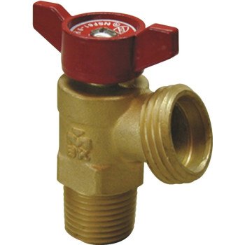 B & K Quarter Master ProLine Series 102-054HN Boiler Drain Valve, 3/4 in Connection, MPT x FIP, 125 psi Pressure, Chrome