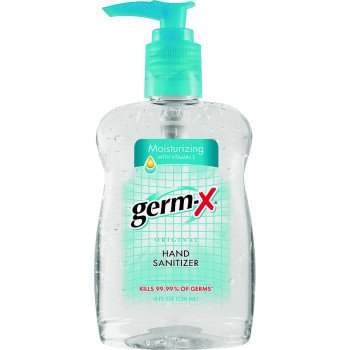 Germ-X 30694 Hand Sanitizer Clear, Floral, Clear, 8 oz Bottle