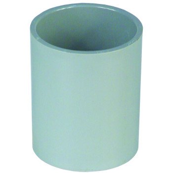 Carlon E940K-CTN Standard Coupling, 2-1/2 in, 2.688 in ID x 3.3125 in OD Dia, 3-3/16 in L, PVC, Gray