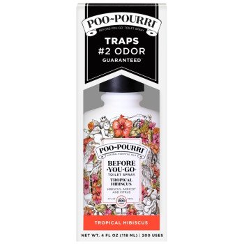 POO-POURRI Before-You-Go TH004CB Air Freshener Spray, 4 oz, Tropical Hibiscus