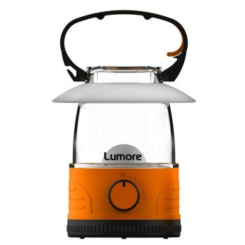 Nebo Lumore Series LUM-LTN-0010 Camping Lantern, AA Battery, LED Lamp, 50 Lumens, 120 hr Max Runtime, Black/Orange