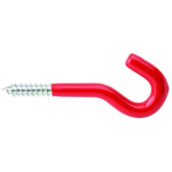 National Hardware 2211BC N271-014 Storage Screw Hook, 50 lb, 11/16 in Opening, Steel, Red