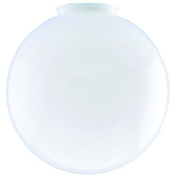 Westinghouse 8186900 Light Shade, 6 in Dia, Globe, Polycarbonate, White