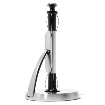 Oxo 1066736 Paper Towel Holder, 6.85 in OAW, 12 in OAL, Stainless Steel