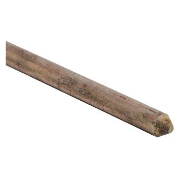 nVent ERICO 611380UPC Grounding Rod, 1/2 in Dia Nominal, 8 ft L, Steel