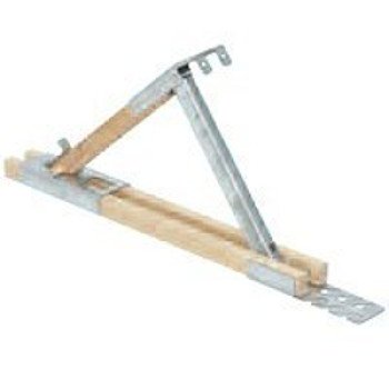 Qualcraft 2510 Roof Bracket, Adjustable, Maple Hardwood/Steel, Galvanized