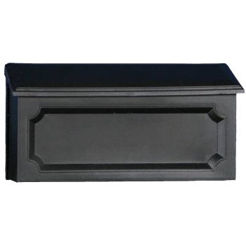 Gibraltar Mailboxes Windsor Series WMH00B04 Mailbox, 288.6 cu-in Capacity, Polypropylene, Black, 15-1/2 in W, 4.7 in D