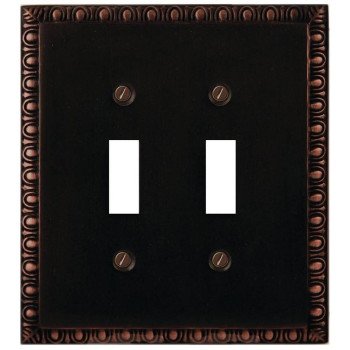 95TT WALLPLATE DBL-TOGGLE ORB 