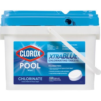 Clorox POOL & Spa XtraBlue 23025CLX Chlorinating Tablet, Solid, Chlorine, 25 lb