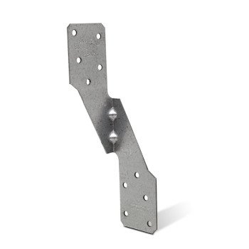 Simpson Strong-Tie H2.5AZ Hurricane Tie, 6 in L, 1-3/8 in W, Steel, ZMAX, Fastening Method: Nail