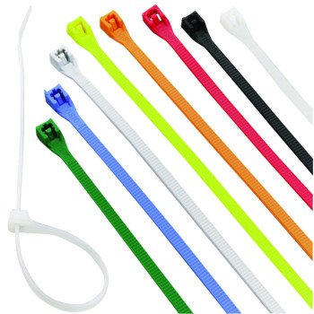 Calterm 73240 Cable Tie, 6/6 Nylon, Assorted