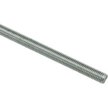 Stanley Hardware 4002BC Series N218-255 Threaded Rod, 1/2-13 in Thread, 36 in L, Coarse Grade, Stainless Steel