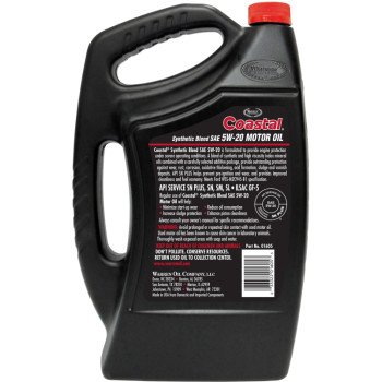 Warren 01605 Motor Oil, 5W-20, 5 qt