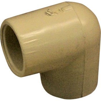 Nibco T00100D Pipe Elbow, 1/2 in, Female x Solvent Weld, 90 deg Angle, CPVC, 40 Schedule, 140 psi Pressure