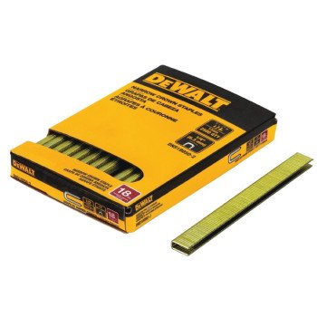 DEWALT DNS18150-2 Crown Staple, 1/4 in W Crown, 1-1/2 in L Leg, 18, Steel