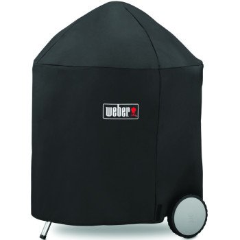 Weber 7153 Grill Cover, 33 in W, 39 in H, Polyester, Black