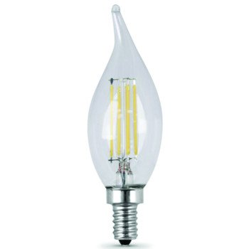 Feit Electric BPCFC25/927/LED/2 LED Bulb Lamp, Flame Tip, Flame Tip Lamp, 25 W Equivalent, E12 Candelabra Lamp Base