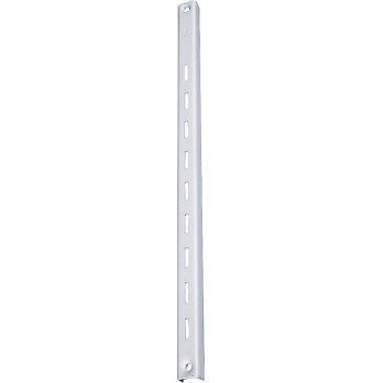 Knape & Vogt 80 80 WH 60 Shelf Standard, 320 lb, 16 ga Thick Material, 5/8 in W, 60 in H, Steel