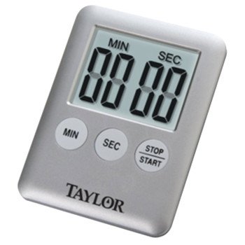 Taylor 5842N15 Timer, LCD Display, 0 min 0 sec to 99 min 59 sec, Gray