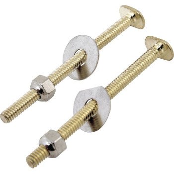 ProSource PMB-229 Bolt Set, Steel, Brass, For: Use to Attach Toilet to Flange