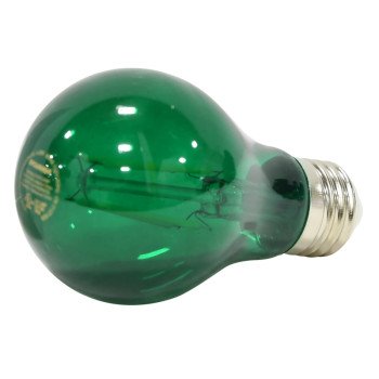 Sylvania 40303 Ultra LED Bulb, General Purpose, A19 Lamp, E26 Lamp Base, Dimmable, Green, Colored Light