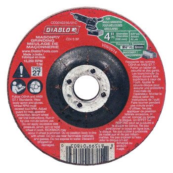 CDD040250701C WHEEL GRIND 4IN 