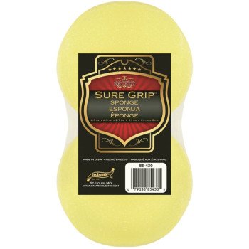 SM Arnold Sure Grip 85-430 Sponge, 8-1/2 in L, 4-1/2 in W, 2.7 in Thick, Polyether