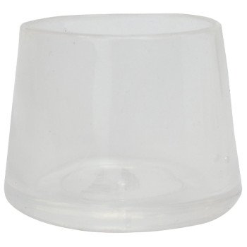 Shepherd Hardware 6211 Leg Tip, Round, Plastic, Clear, 7/8 in Dia, 3/4 in H