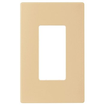 Arrow Hart PJS PJS26V Wallplate, 4-7/8 in L, 3-1/8 in W, 1 -Gang, Polycarbonate, Ivory, High-Gloss