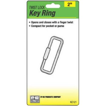 Hy-Ko KC121 Key Ring, Nickel