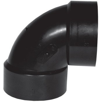 IPEX 027121 Pipe Elbow, 1-1/2 in, Hub, 90 deg Angle, ABS, SCH 40 Schedule