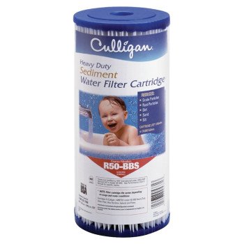 Culligan R50-BBSA Filter Cartridge, 50 um Filter, Pleated Polyester Cartridge Filter Media