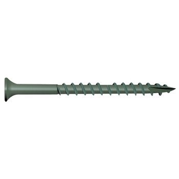 Camo 0341150 Deck Screw, #9 Thread, 2-1/2 in L, Bugle Head, Star Drive, Type 17 Slash Point, Carbon Steel, 100/PK