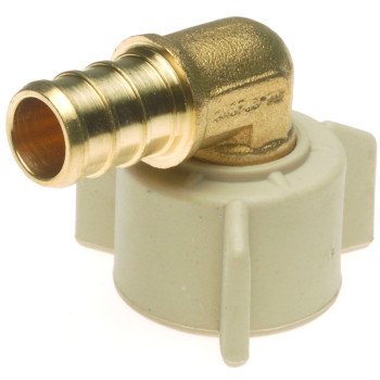 Apollo APXFAE1212 Swivel Pipe Elbow, 1/2 in, FPT, 90 deg Angle, Brass