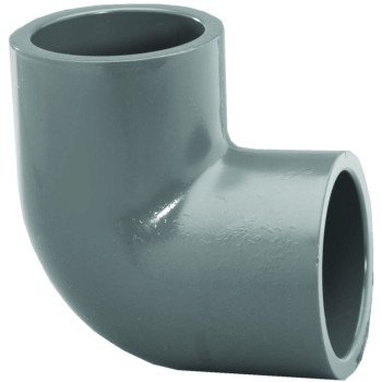 Lasco 806012BC Pipe Elbow, 1-1/4 in, Slip, 90 deg Angle, PVC, SCH 80 Schedule