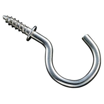 National Hardware N119-730 Cup Hook, Steel, Nickel