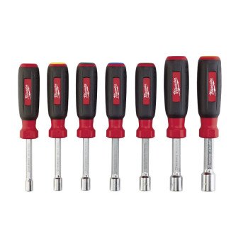 Milwaukee 48-22-2507 Nut Driver Set, 7-Piece, Steel, Chrome