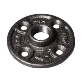 ProSource 27-1/2B Floor Flange, 1/2 in, 3 in Dia Flange, FIP, 4-Bolt Hole, 0.28 inch (7 mm) Dia Bolt Hole