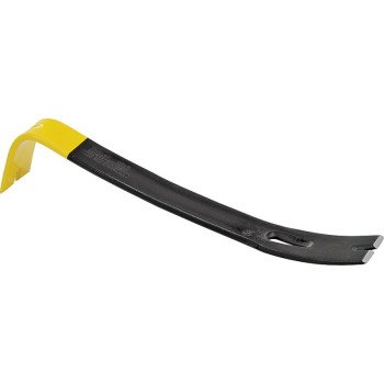 STANLEY 55-515 Pry Bar, 12-3/4 in L, Beveled Tip, 1-3/4 in Claw Blade Width 1, 1-3/4 in Claw Blade Width 2 Tip, HCS