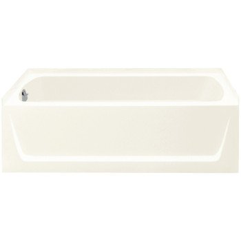 Sterling Ensemble 71171110-0 Bathtub, 44 gal Capacity, 60 in L, 30 in W, 18 in H, Alcove Installation, Vikrell, White