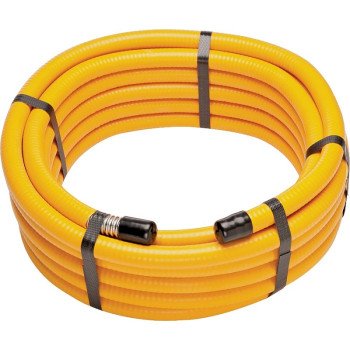 Pro-Flex PFCT-34225 Flexible Hose, 3/4 in, Stainless Steel, Yellow, 225 ft L