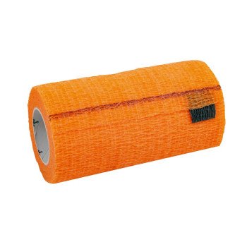 Ideal SyrFlex Series TA3400OR-E Cohesive Flexible Bandage, 5 yd L, 4 in W, Orange
